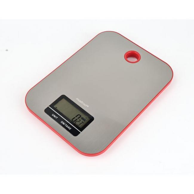 Balance inox rouge 5 kgs
